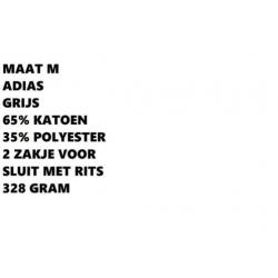 Maat m - adias - grijse vest