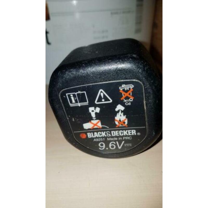 Black & Decker schroef-boormachine 9.6v