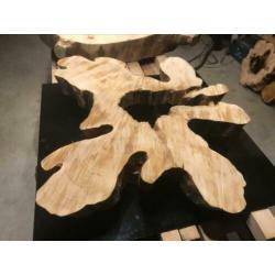 Epoxy blad/ Unieke vorm boomstam blad 80 cm