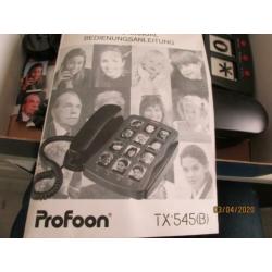 Foto of grote nummer telefoon Profoon