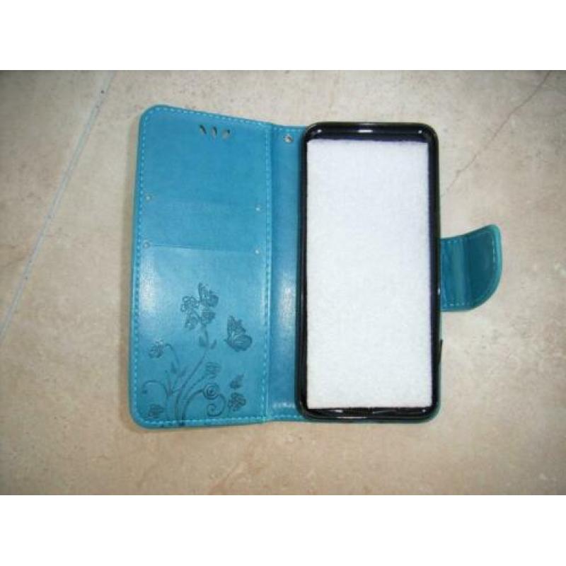 Nieuw telefoonhoesje voor Samsung S8 blauw met vlindermotief