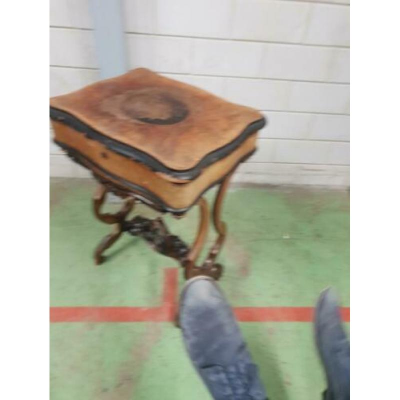 Antieke naaitafel bijzettafel bijzet tafel sidetable side