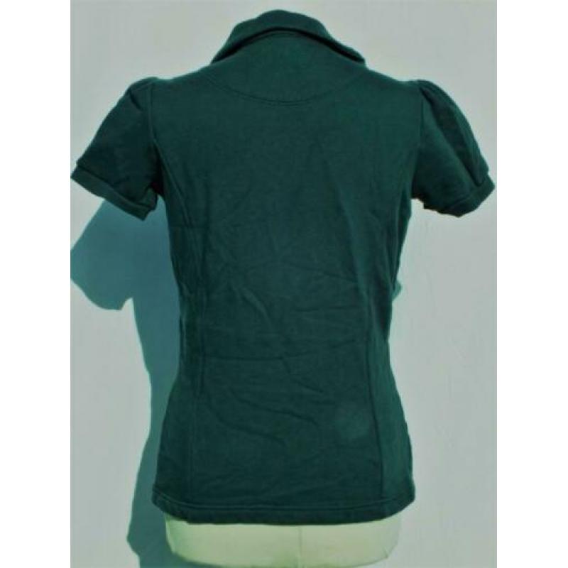 Stoer groen vest zonder mouwen.Mt S Merk XX