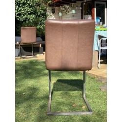Industriële eetkamerstoelen 6 stuks