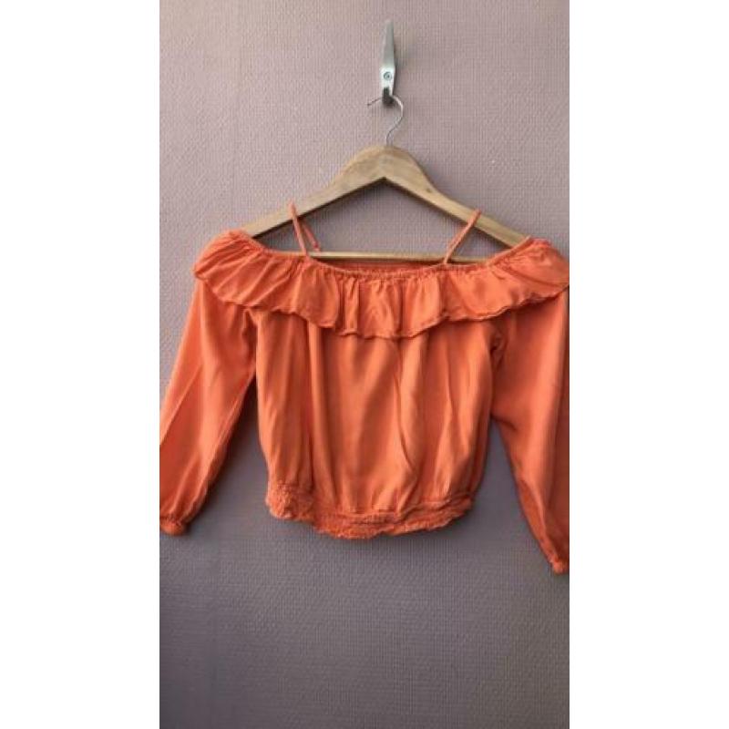 Off shoulder top katoen 146 152