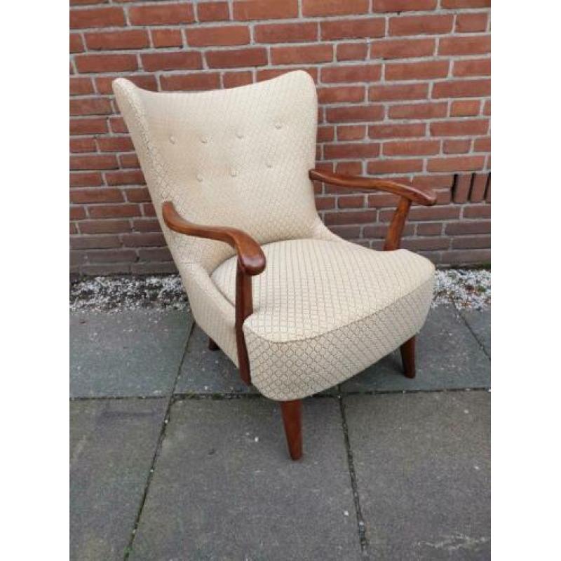 Vintage Fauteuil Theo Ruth Artifort 50s, Design Stoel