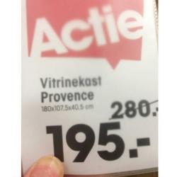 Vitrinekast grenen met mooie glazen deuren!!!