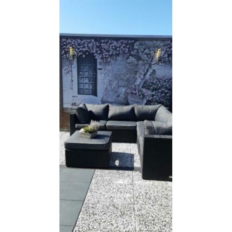 lounge set met kussen kist