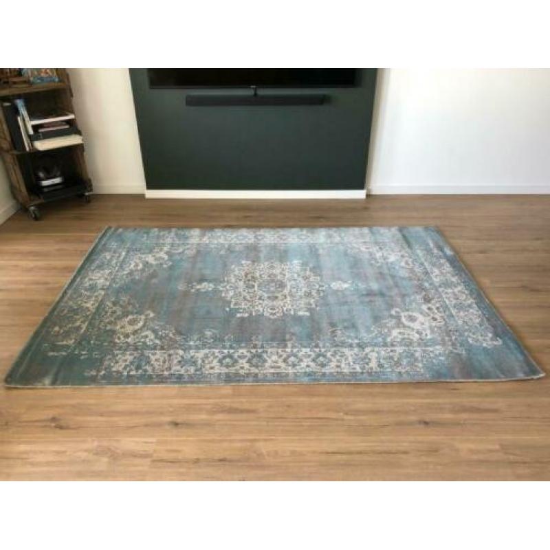 Vloerkleed grijs / blauw 160 x 230 cm nieuw!