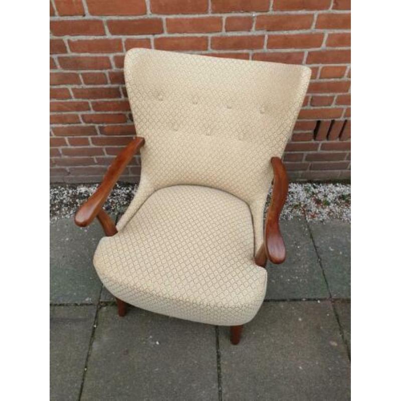Vintage Fauteuil Theo Ruth Artifort 50s, Design Stoel