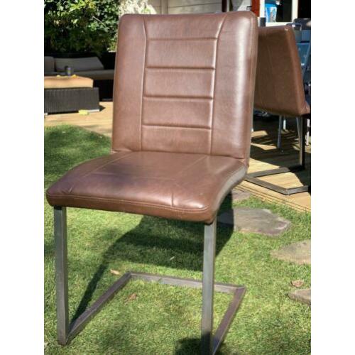 Industriële eetkamerstoelen 6 stuks