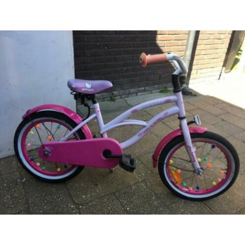 Hello Kitty cruiser voor meisjes 16”