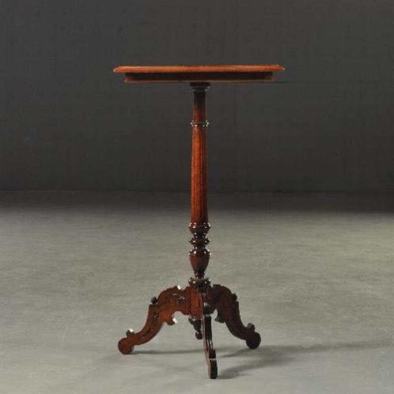 Antieke bijzettafels / wijntafel / Rechthoekige fraai ing...