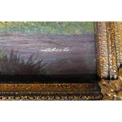 antiek schilderij in lijst van Albijn vd Abeele 1835 -1918