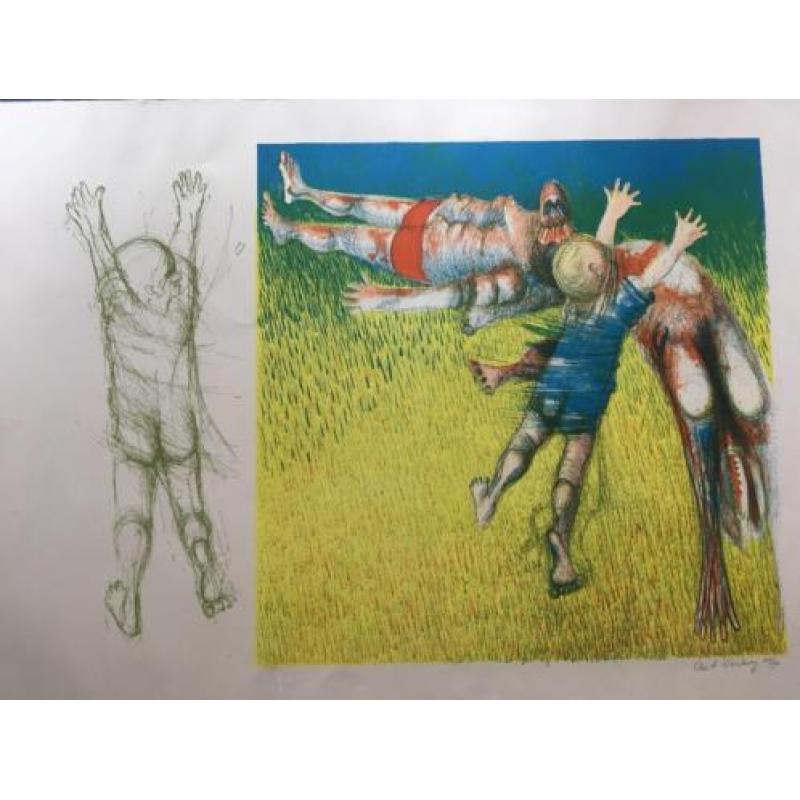 Litho's van Aat Verhoog en Hannes Postma, aquatinten van Ro
