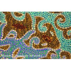 Uniek Handgeschilderd Schilderij "Almost Invisible" Kunst