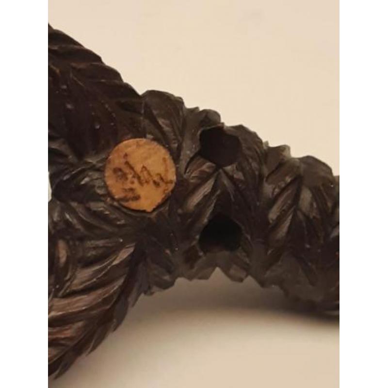 Antiek netsuke hout muis