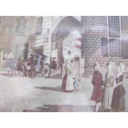 historischer prent Zutphen afm. 31x26 cm