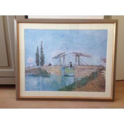 Grote repro schilderij Vincent van Gogh in prachtige lijst