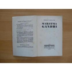 'Mahatma Gandhi Romain Holland 1924 Libraire Stock Biografie