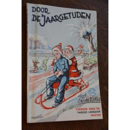 Door De Jaargetijden To Holscher oude schoolboekjes