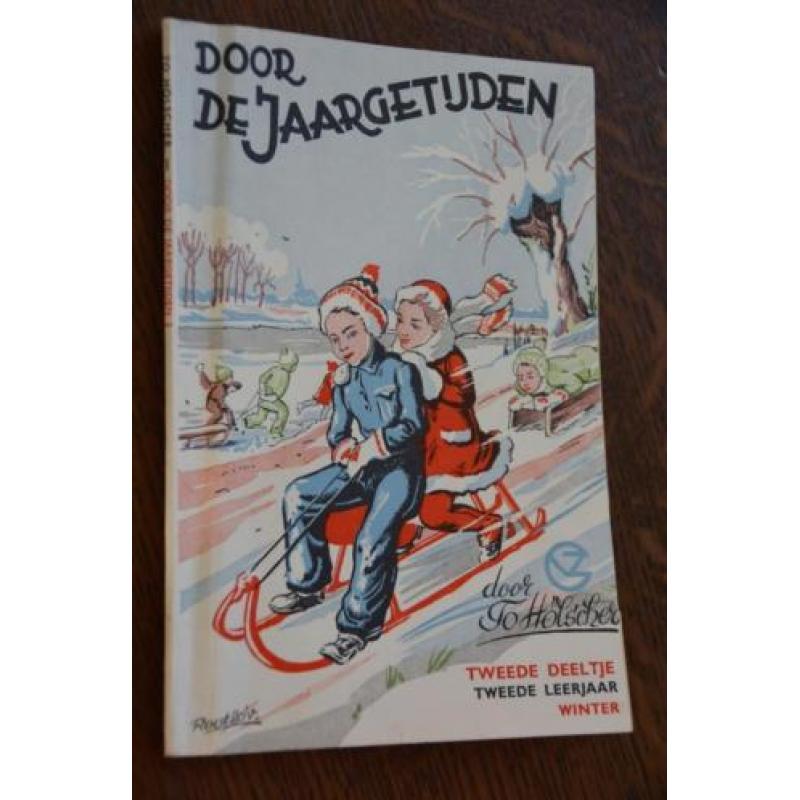 Door De Jaargetijden To Holscher oude schoolboekjes