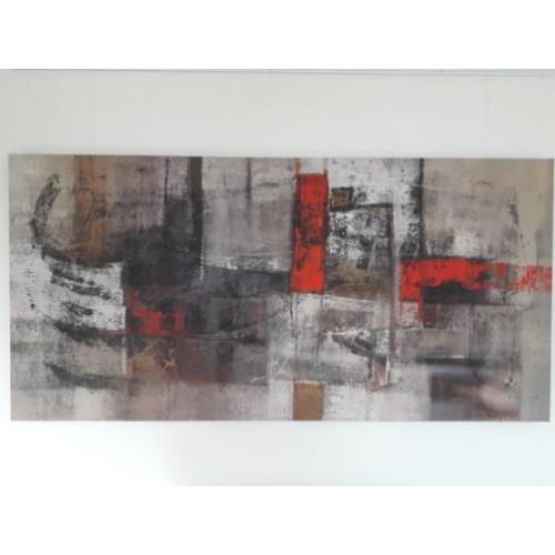 Abstract schilderij op doek van Suwitra