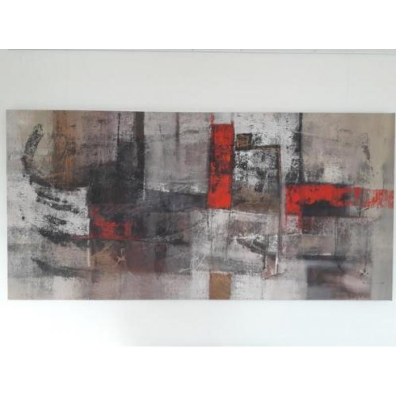 Abstract schilderij op doek van Suwitra