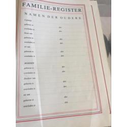 Bijbel met familieregister en DE GANSCHE HEILIGE SCHRIFT