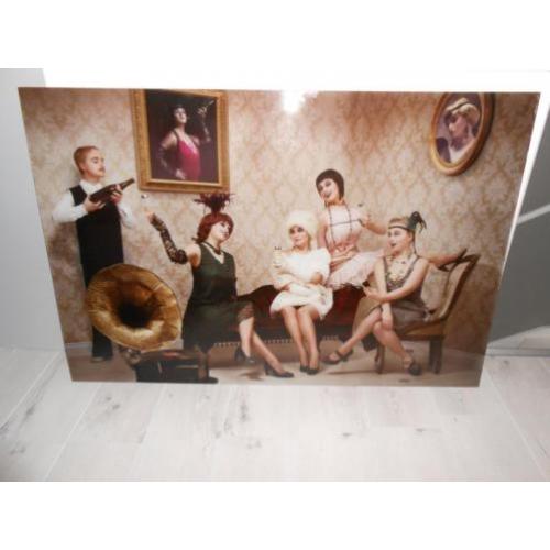 2 Grote schilderijen glasprint 80X120