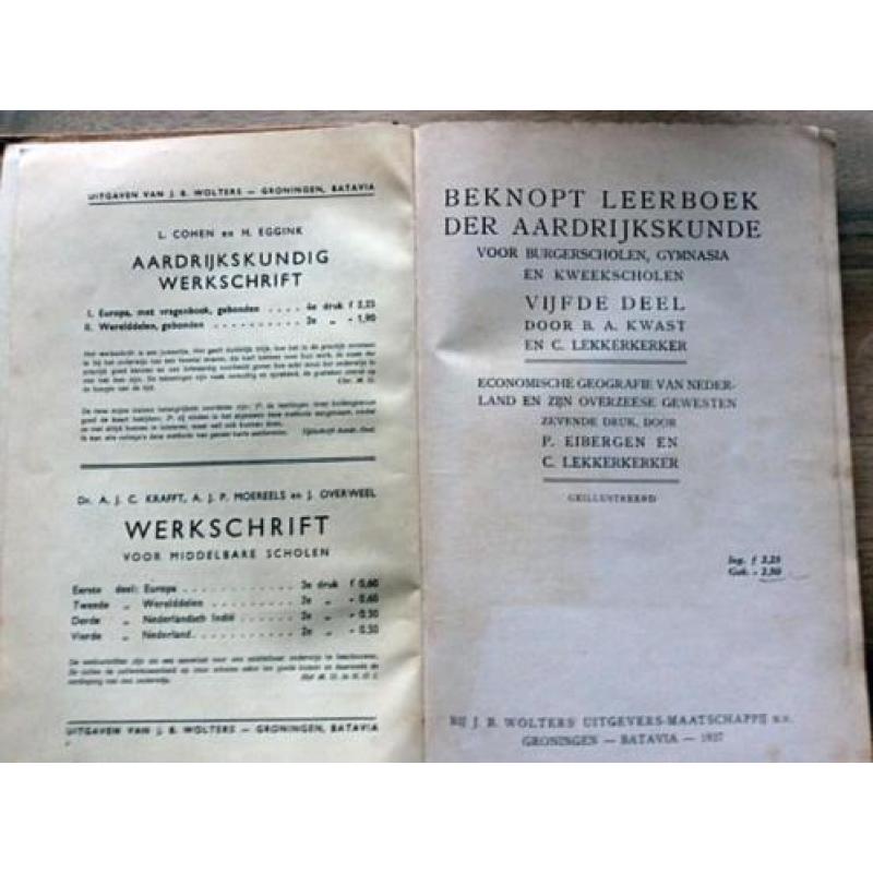 Uit 1937: Beknopt leerboek der Aardrijkskunde