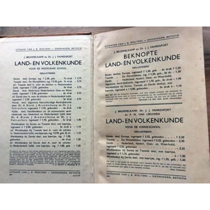 Uit 1937: Beknopt leerboek der Aardrijkskunde