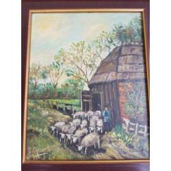 Schilderij met mooie lijst