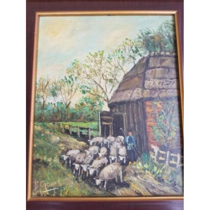 Schilderij met mooie lijst