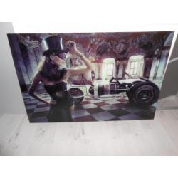 2 Grote schilderijen glasprint 80X120