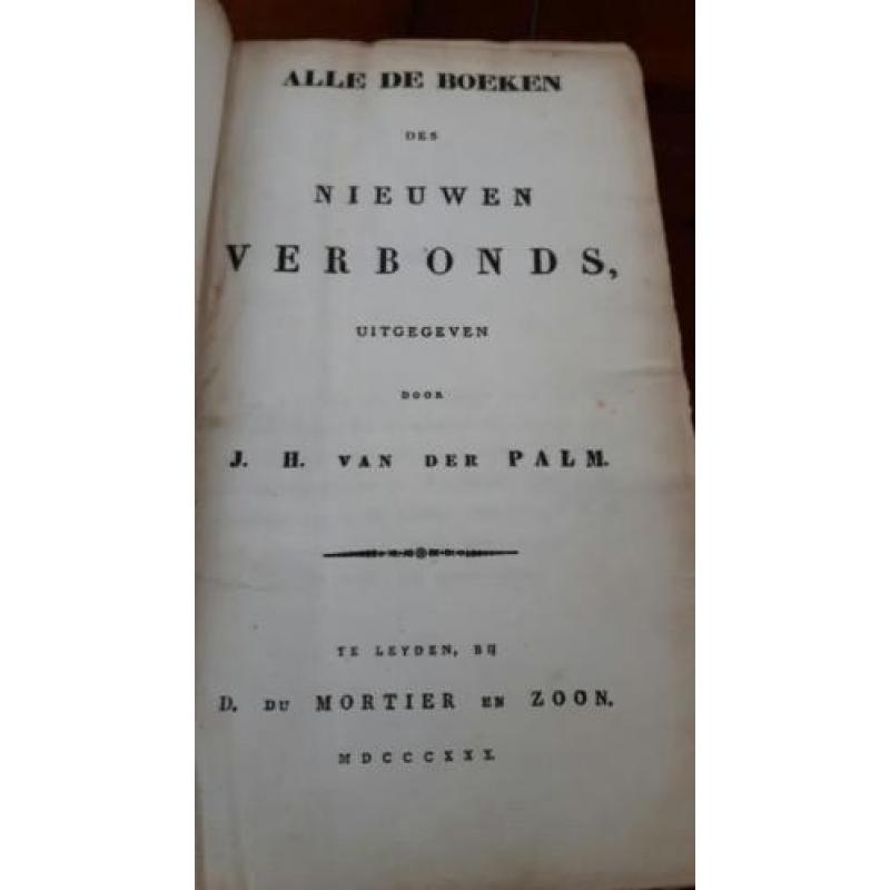 Palm Bijbel 3 dln 1827-1830 compleet