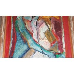 Groot Kunstwerk van Leo Bos 1200 x1460 lijst dakgoot