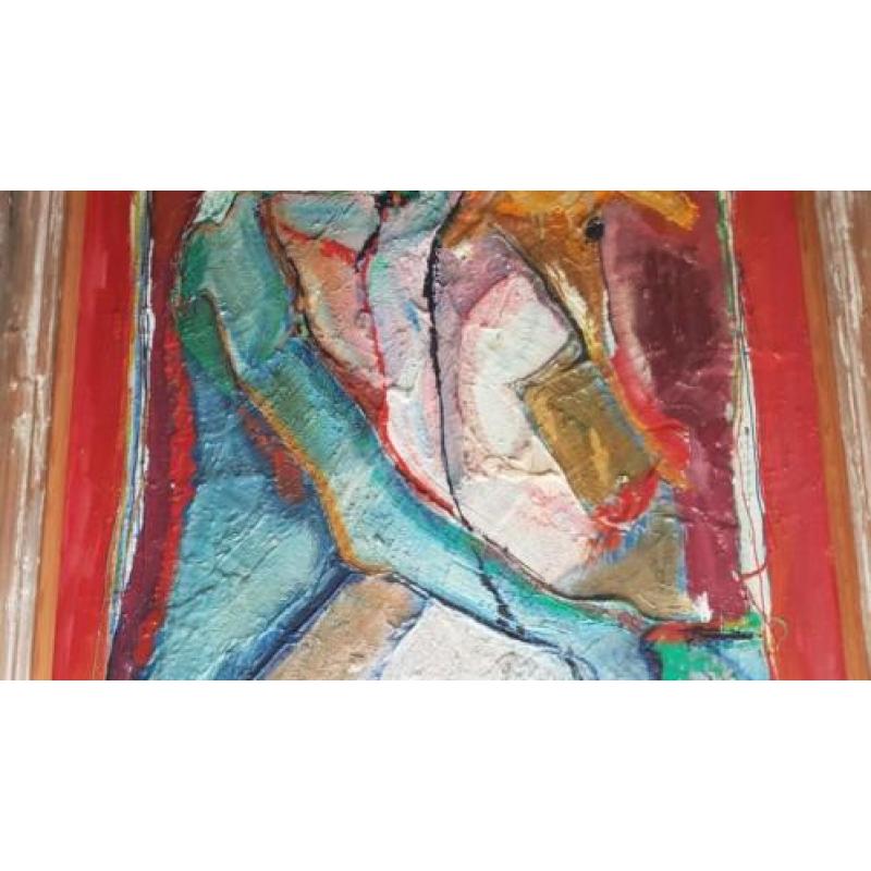 Groot Kunstwerk van Leo Bos 1200 x1460 lijst dakgoot