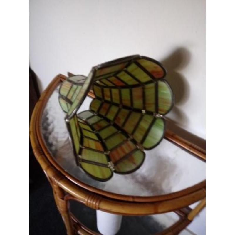 Antieke Glas In Lood Lampenkap