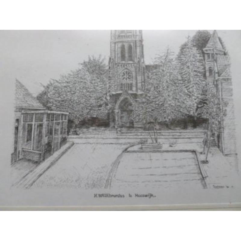 Kerk Heeswijk +Cafe en plein get J Dortmans 1984 €7,50