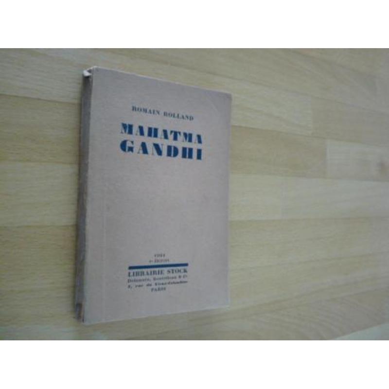 'Mahatma Gandhi Romain Holland 1924 Libraire Stock Biografie