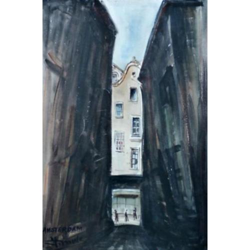 Jacques Mels - Aquarel: Amsterdam