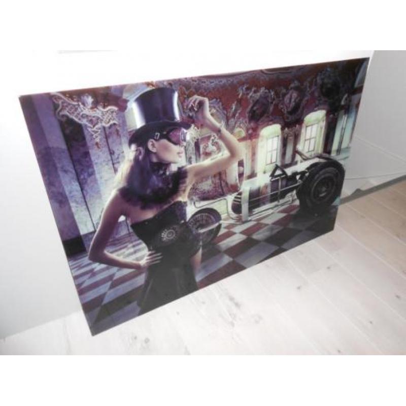 2 Grote schilderijen glasprint 80X120