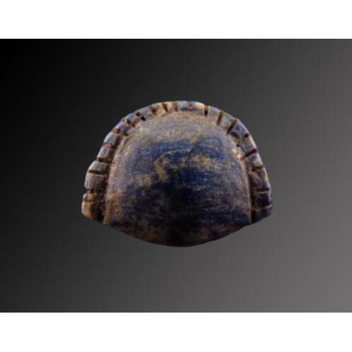 Egyptian Lapis Cowrie shell amulet