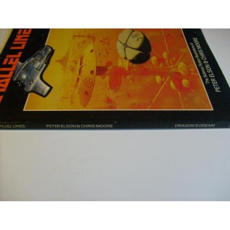 ZELDZAAM 1981 SF art cartoon PARALLEL LINES ufo ruimtevaart