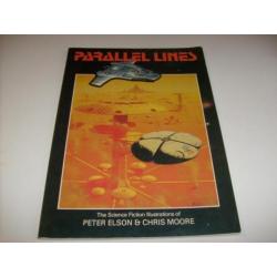ZELDZAAM 1981 SF art cartoon PARALLEL LINES ufo ruimtevaart