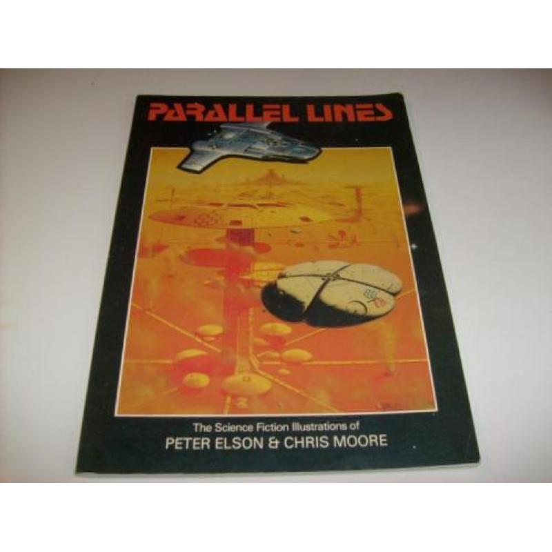 ZELDZAAM 1981 SF art cartoon PARALLEL LINES ufo ruimtevaart