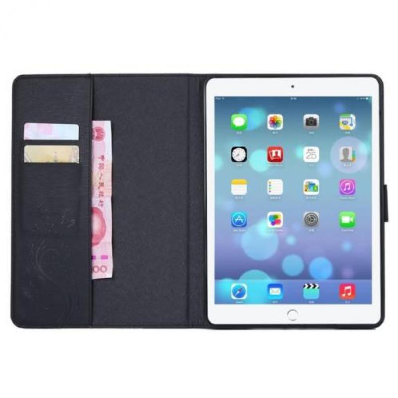 Zwart Creatieve Tablet Hoes met Bloemen Design iPad Air 2