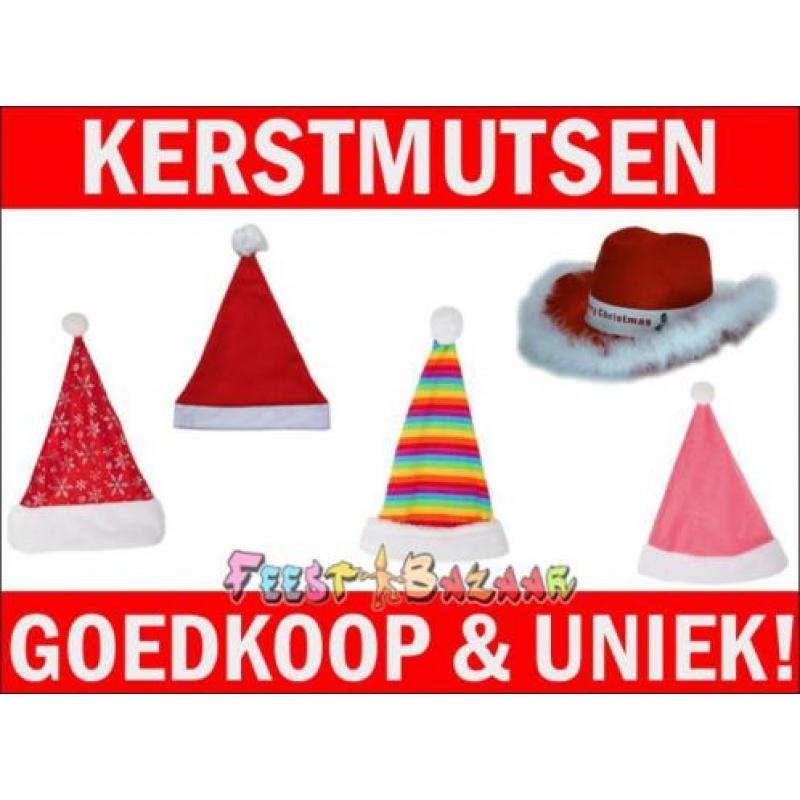 Kerstmutsen: Kerstmuts vele modellen | Kerst muts goedkoop!