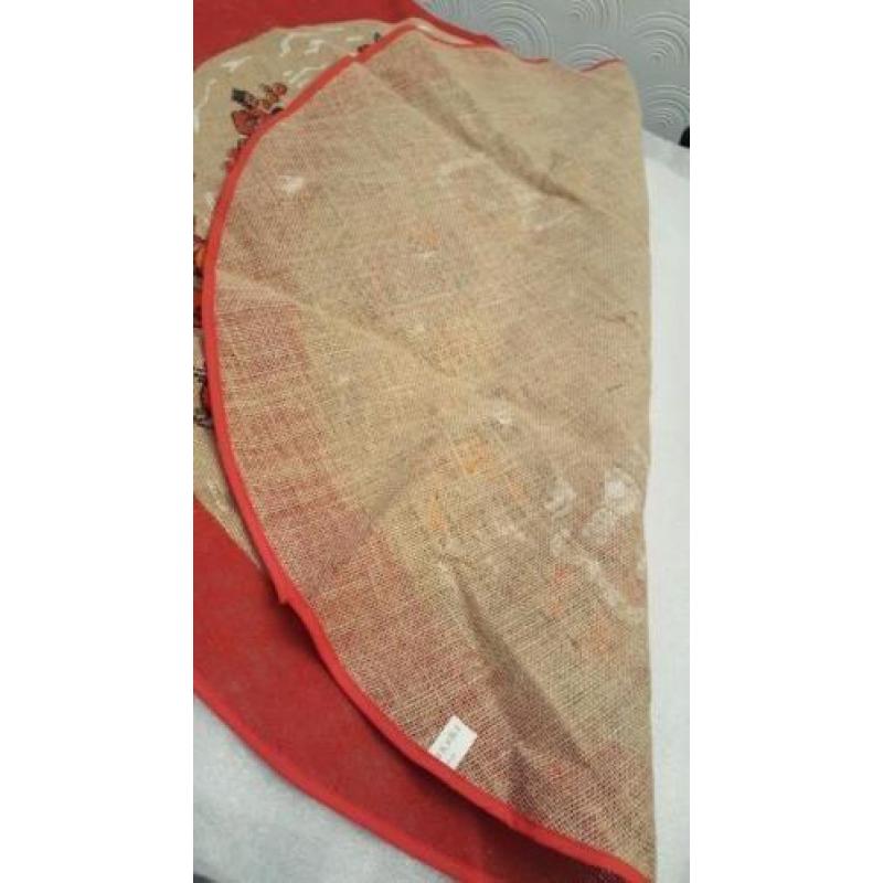 Kerst tafrelkleed van jute - ds van 110 cm